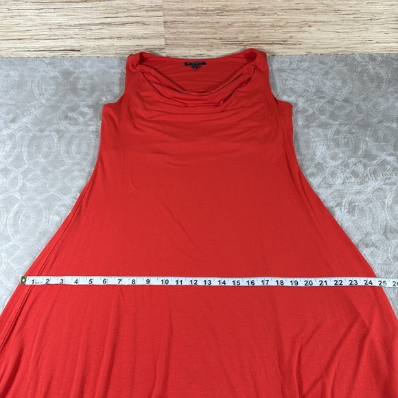 Eileen Fisher Womens Orange Coral Asymmetrical Hem Sleeveless Dress Sz PP 0-2 - Picture 9 of 13